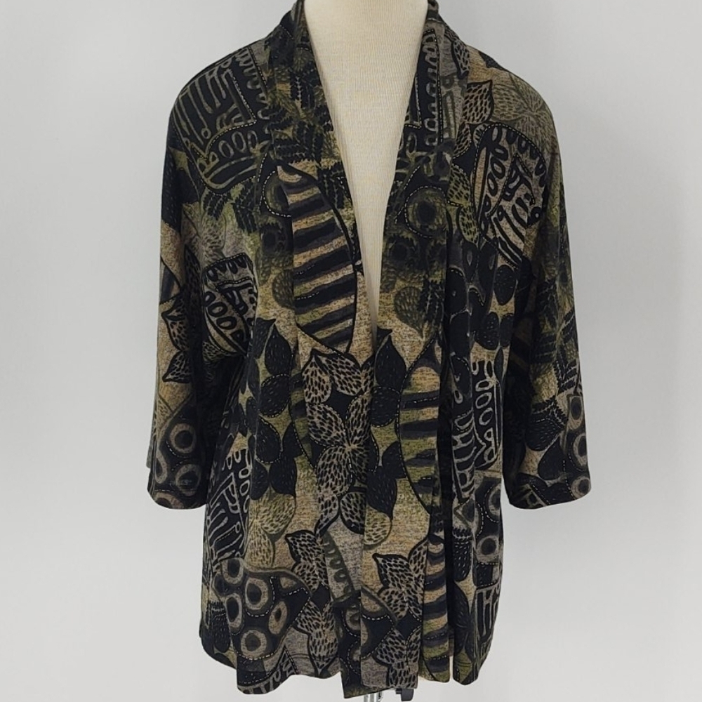 Chico's women's size 2 over jacket wrap